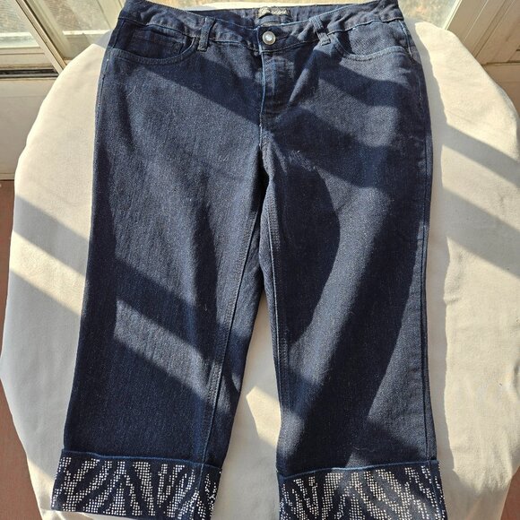 Baccini Capris Black Size Size 10 - Picture 1 of 7